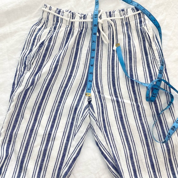 SIGRID OLSEN Linen Blend Striped Pants - Picture 10 of 12